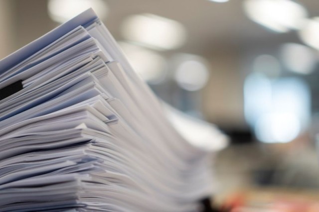 Stack of papers