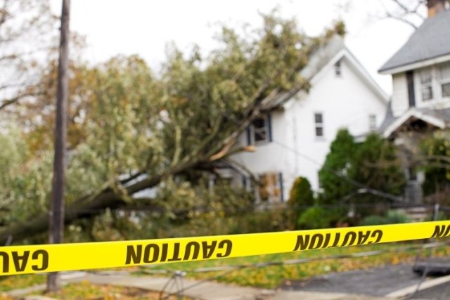Property damage caused by winds