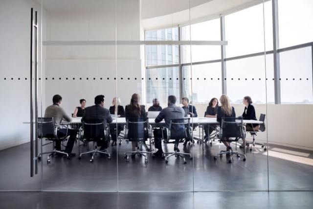 Business meeting in conference room