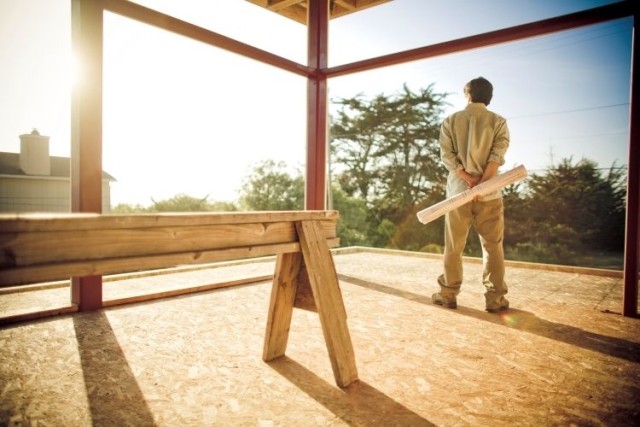 Man on construction site