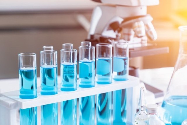 Life Sciences microscope in lab