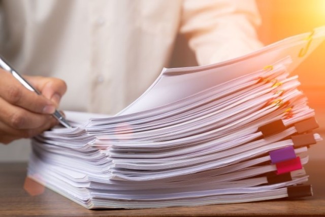 Stack of documents